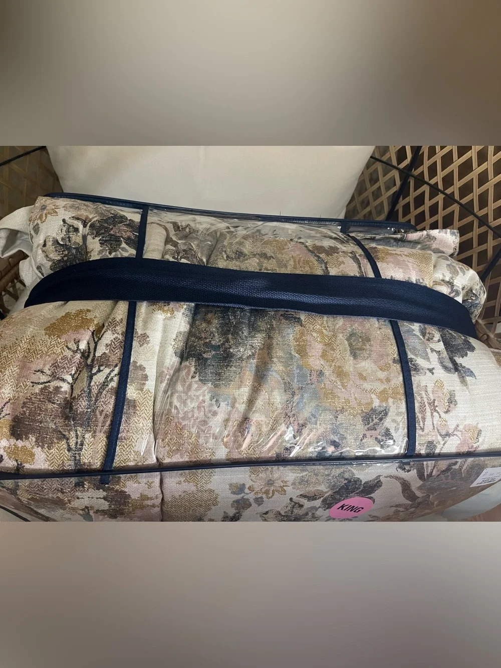 Curated kravet 5 pc comforter set 100% cotton in king size luxury bedding $320